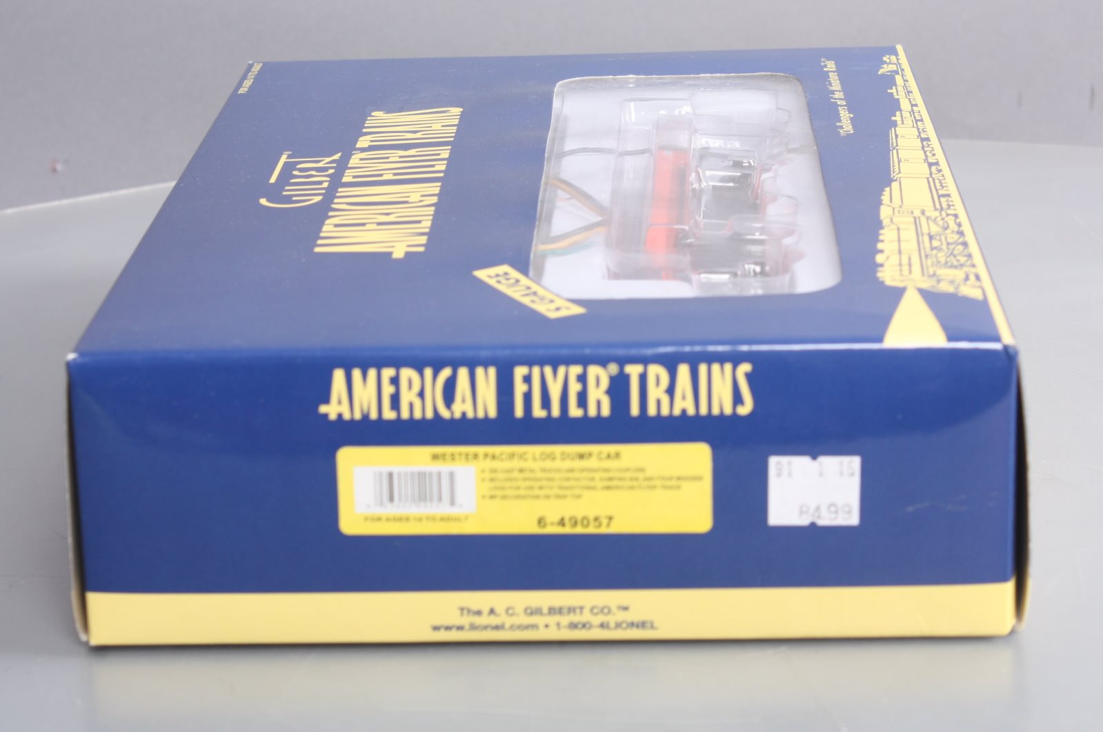 American Flyer 6-49057 S Scale Western Pacific Operating Log Dump Car