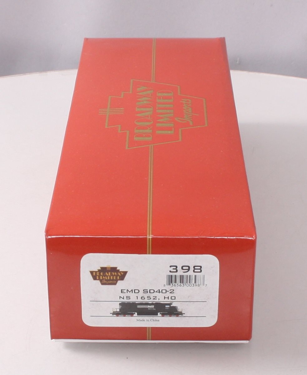 Broadway Limited 398 HO Norfolk Southern Diesel EMD SD40-2 #1652 w Paragon™(DCC)
