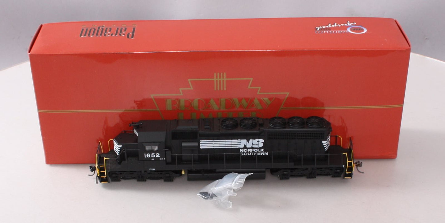 Broadway Limited 398 HO Norfolk Southern Diesel EMD SD40-2 #1652 w Paragon™(DCC)