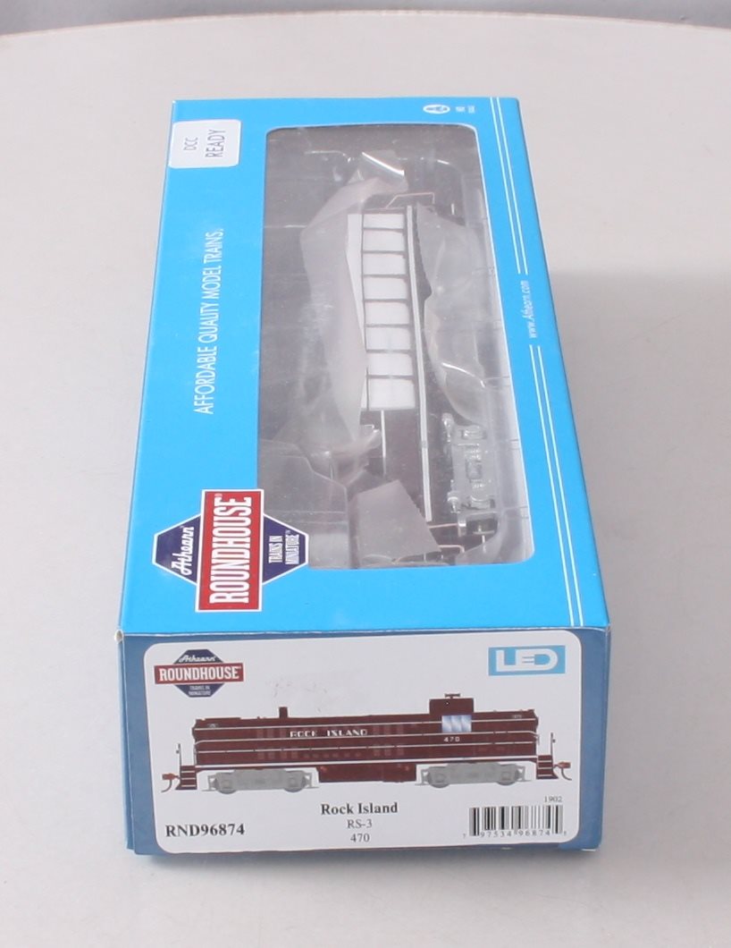 Roundhouse 96874 HO Rock Island RS-3 Diesel Locomotive #470