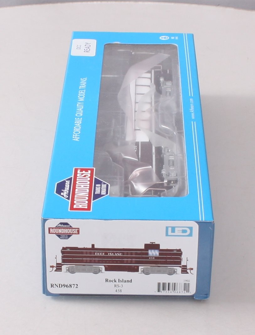 Roundhouse 96872 HO Rock Island RS-3 Diesel Locomotive #458