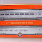Lionel 6-82571 O Gauge Rock Island 21' Streamlined Passenger Car (Set of 2)