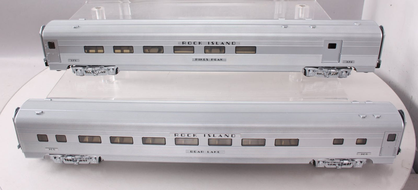 Lionel 6-82571 O Gauge Rock Island 21' Streamlined Passenger Car (Set of 2)