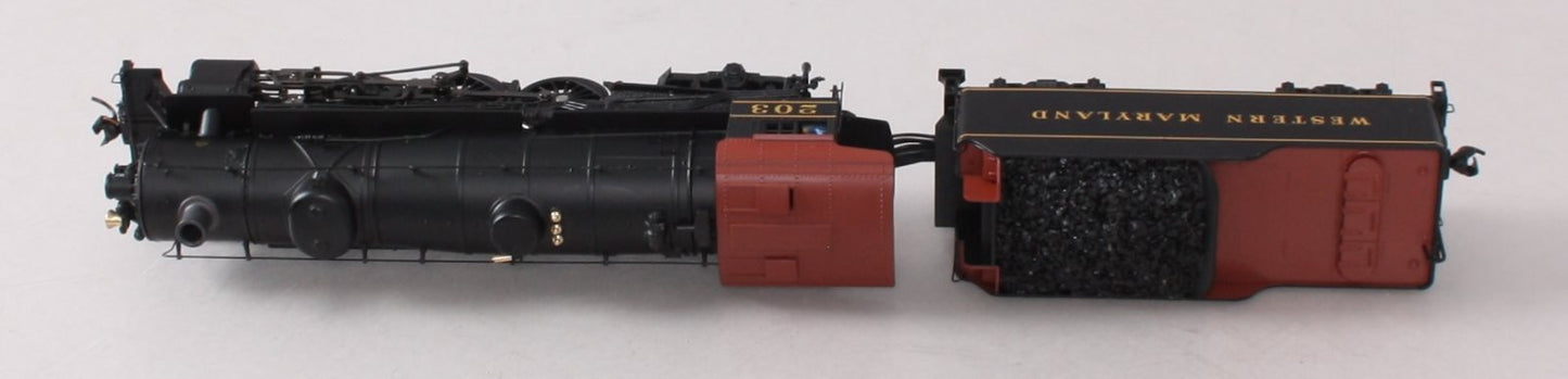 Broadway Limited 5925 HO Western Maryland Light Pacific 4-6-2 Steam Loco #203