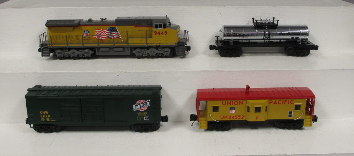 MTH 30-4241-1 Union Pacific Dash-8 O Gauge Diesel Freight Train Set w/PS 3.0