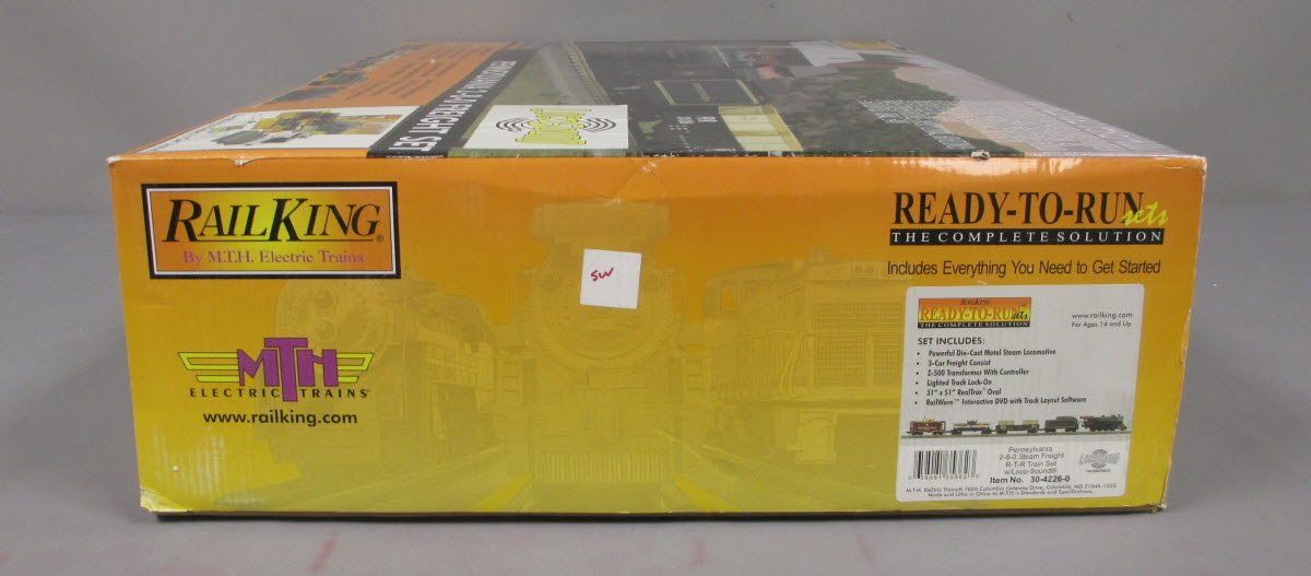 MTH 30-4226-0 Pennsylvania Railking O Gauge Steam Freight Train Set w/Loco-Sound