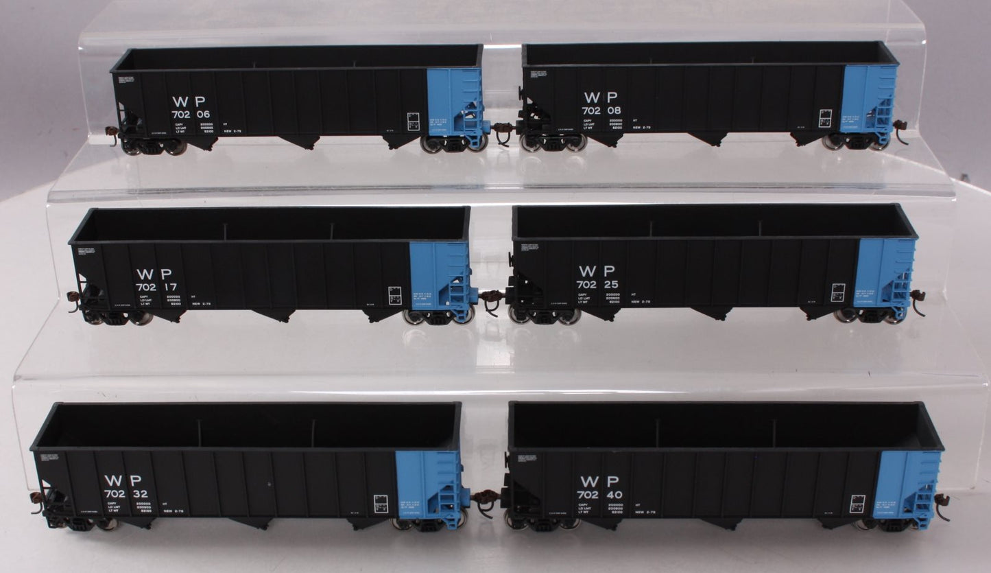 Walthers 932-7852 HO WP 3-Bay 100 Ton Coal Hoppers (Set of 6)