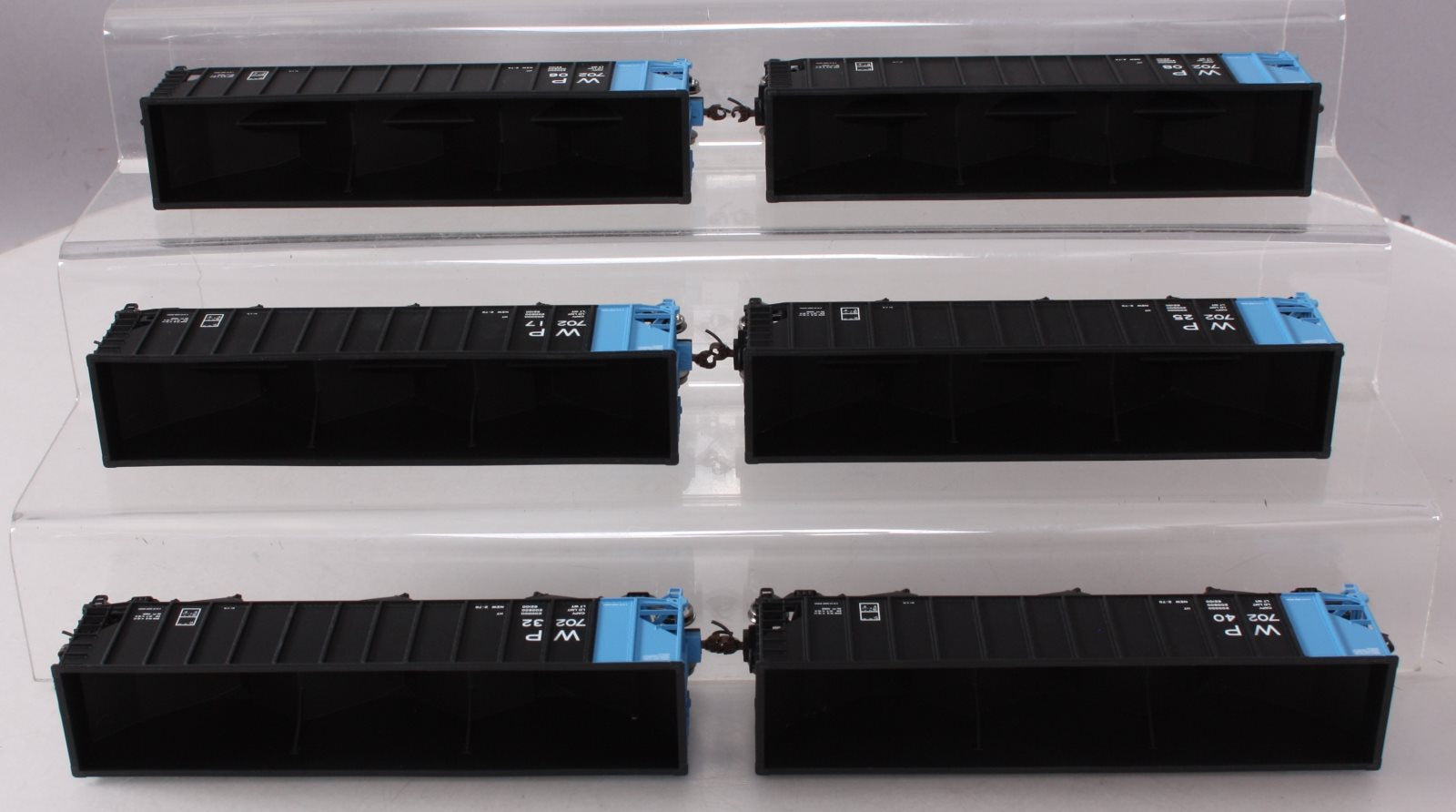 Walthers 932-7852 HO WP 3-Bay 100 Ton Coal Hoppers (Set of 6)