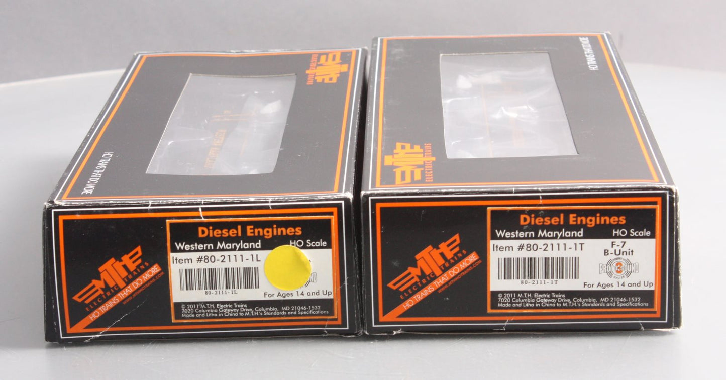 MTH 80-2111-1 HO WM F-7 A/B Diesel Locomotive Set w/Proto-Sound 3.0 (Set of 2)