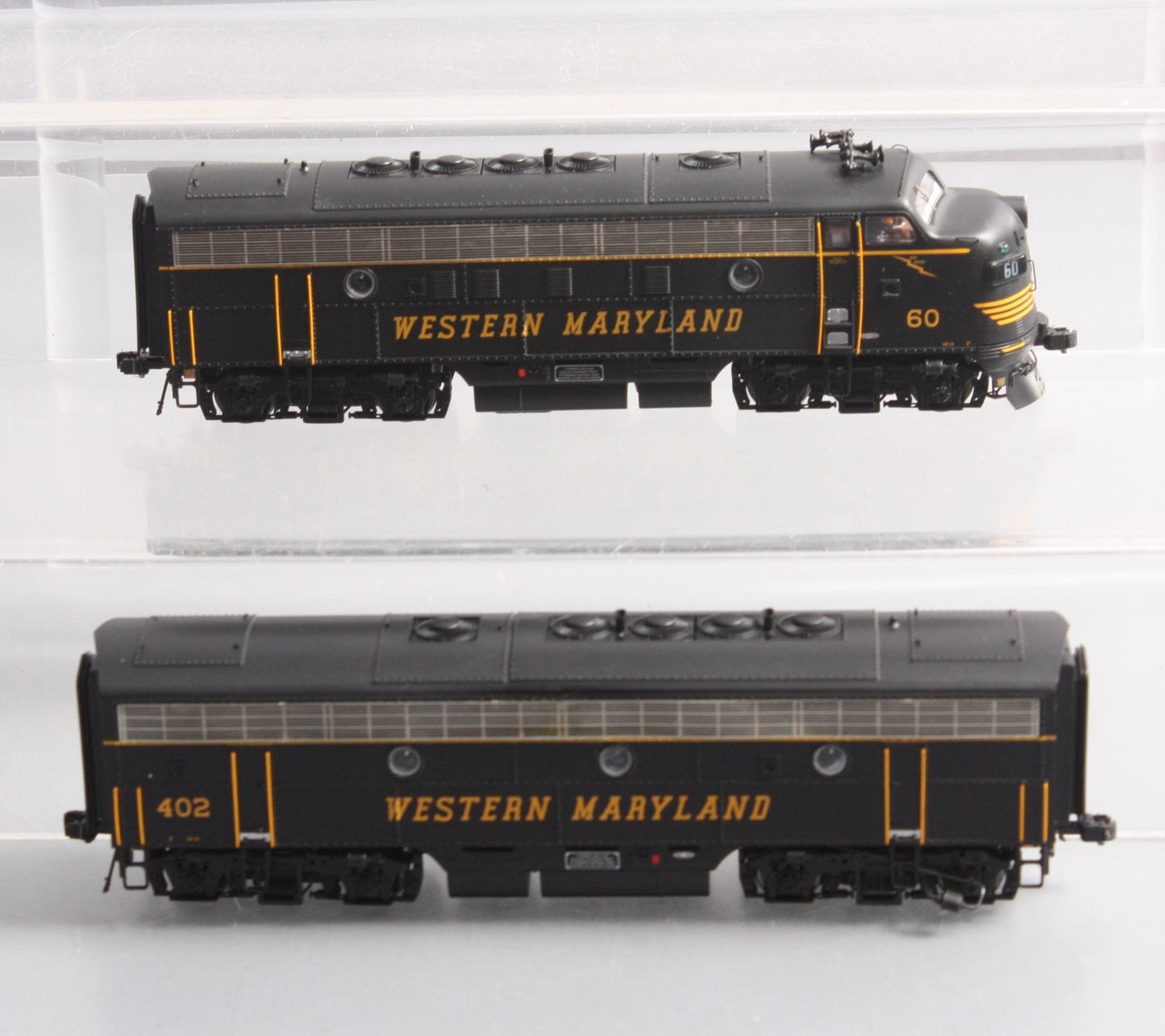 MTH 80-2111-1 HO WM F-7 A/B Diesel Locomotive Set w/Proto-Sound 3.0 (Set of 2)
