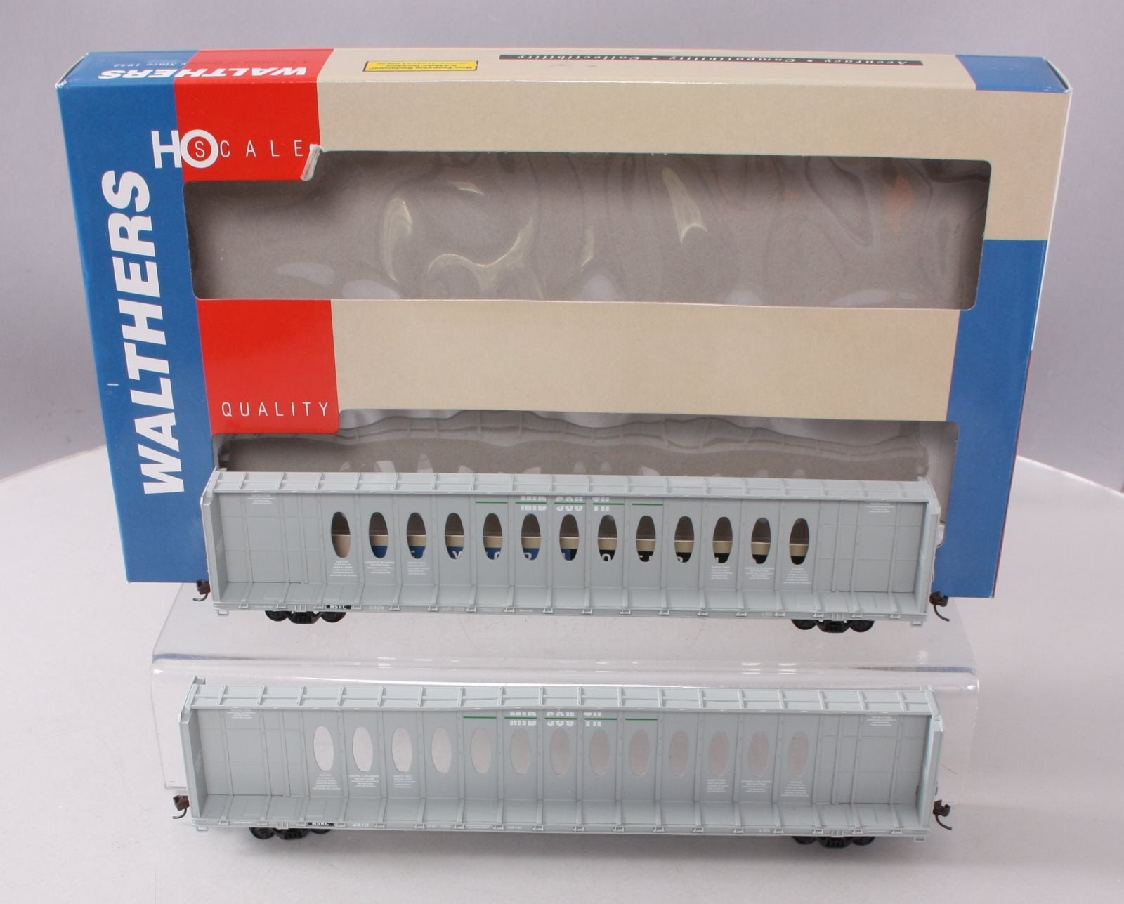 Walthers 932-24121 HO Midsouth (Opera) 72' Centerbeam Flat Car (Pack of 2)