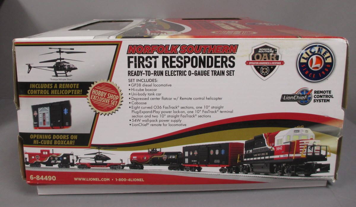 Lionel 6-84490 O Gauge NS First Responders Lionchief Train Set with Bluetooth