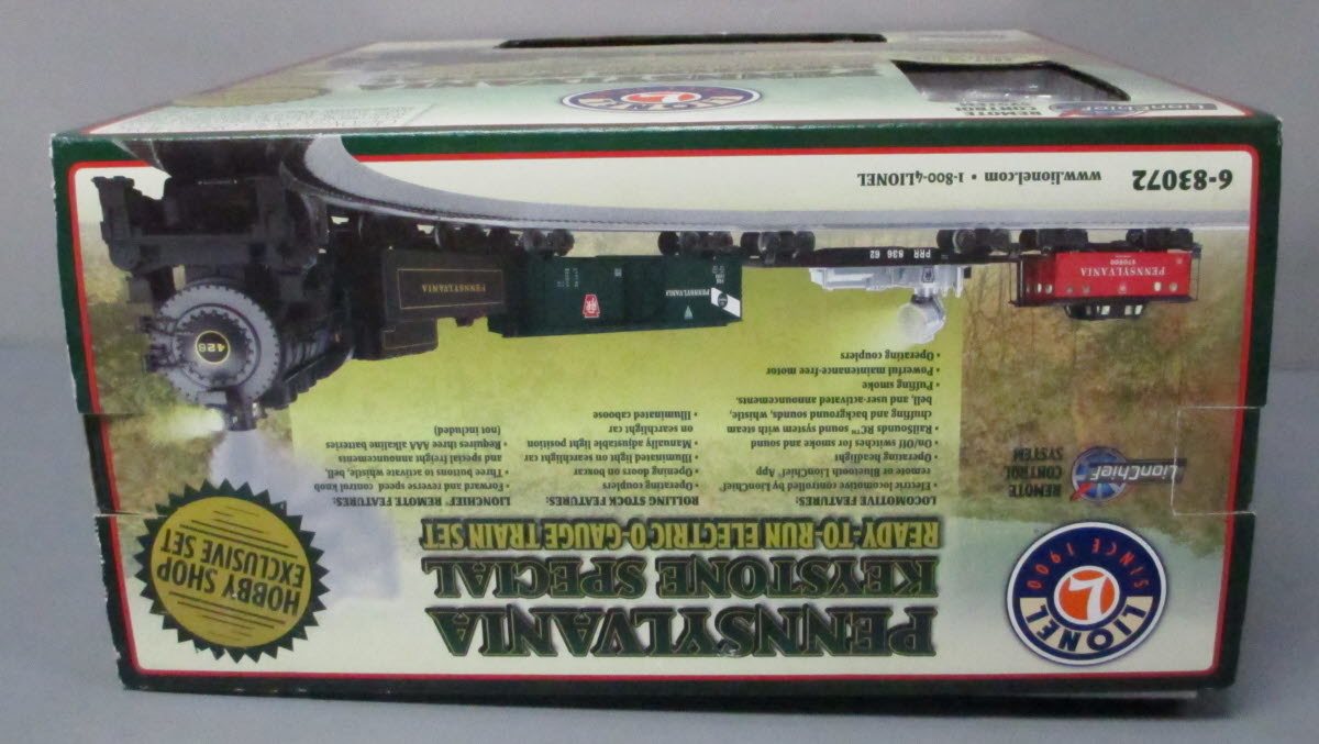 Lionel 6-83072 Pennsylvania "Keystone Special" Lionchief O Gauge Steam Train Set