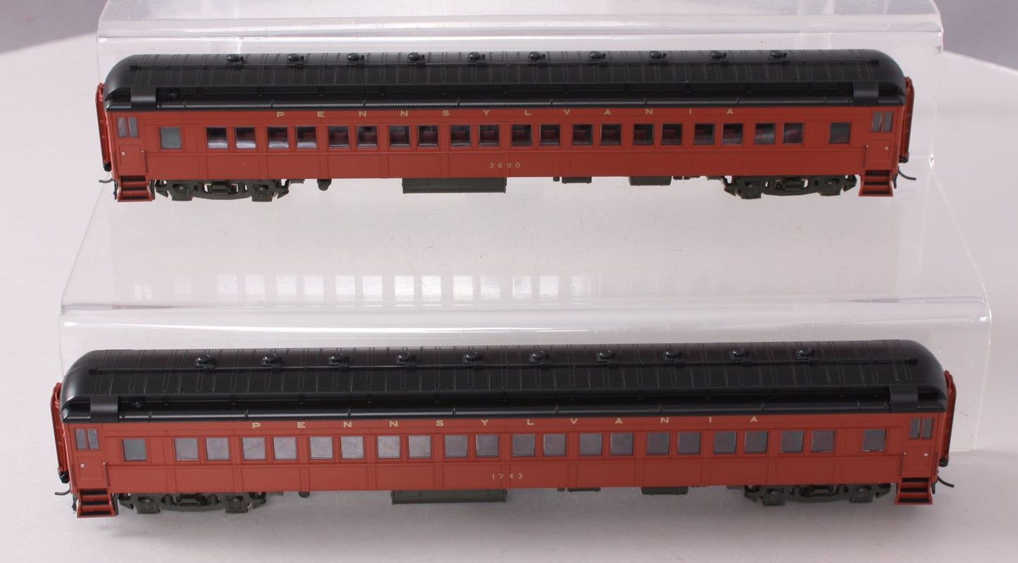 Broadway Limited 6424 HO Pennsylvania P70 No AC Coach Set A (Set of 2)