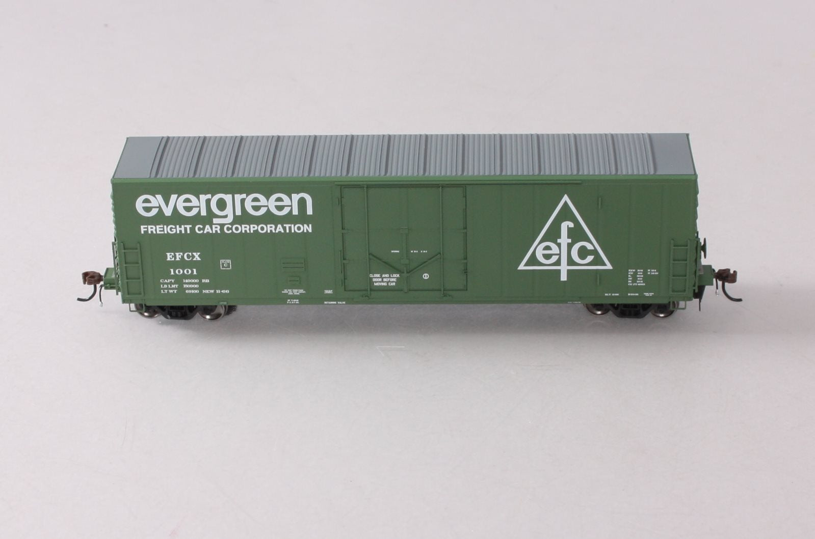 Athearn G26795 HO Evergreen Freight Car 50' PC&F Riveted Box w/ 10'6