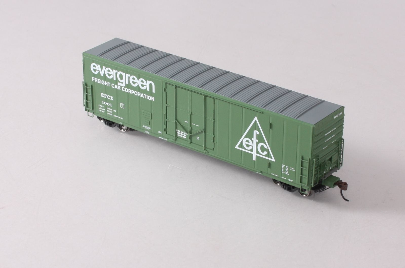 Athearn G26795 HO Evergreen Freight Car 50' PC&F Riveted Box w/ 10'6