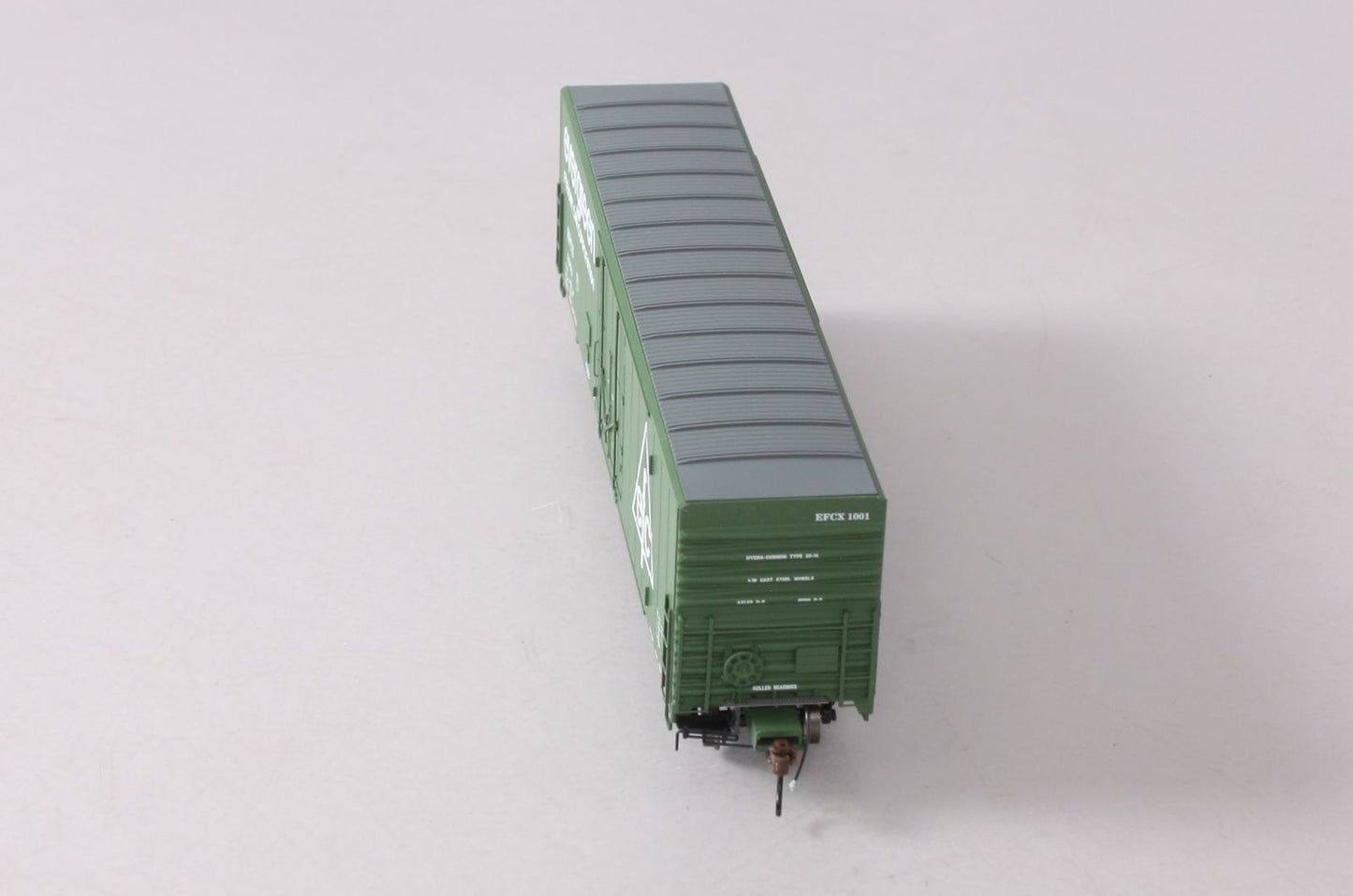 Athearn G26795 HO Evergreen Freight Car 50' PC&F Riveted Box w/ 10'6" Door #1001