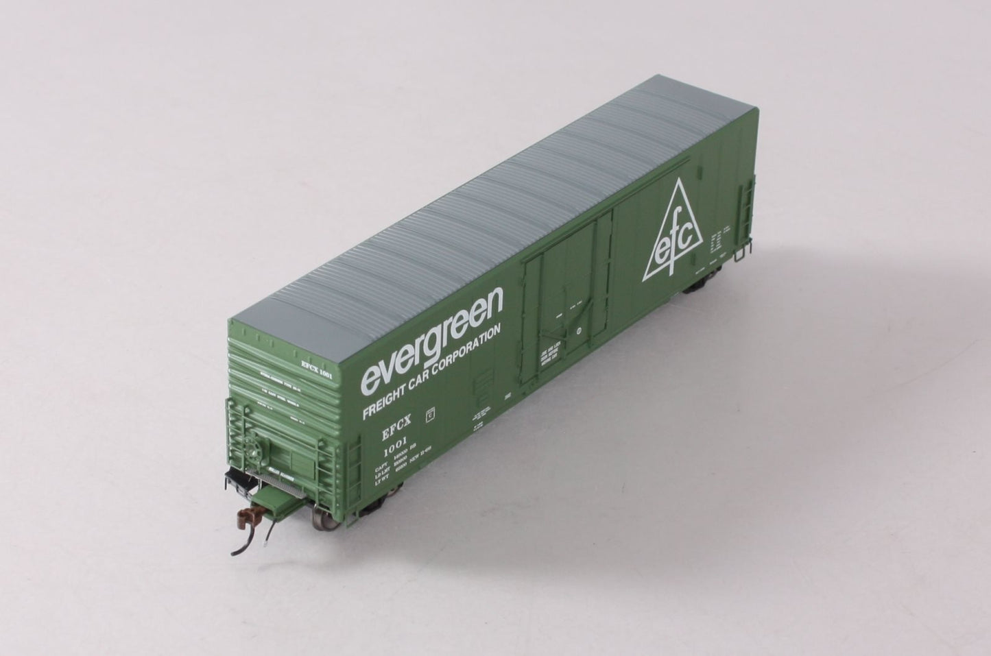 Athearn G26795 HO Evergreen Freight Car 50' PC&F Riveted Box w/ 10'6" Door #1001
