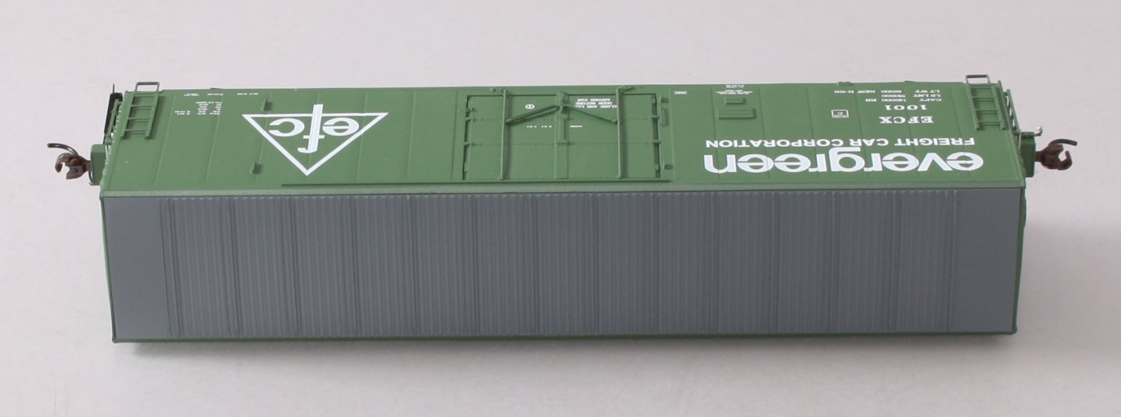 Athearn G26795 HO Evergreen Freight Car 50' PC&F Riveted Box w/ 10'6