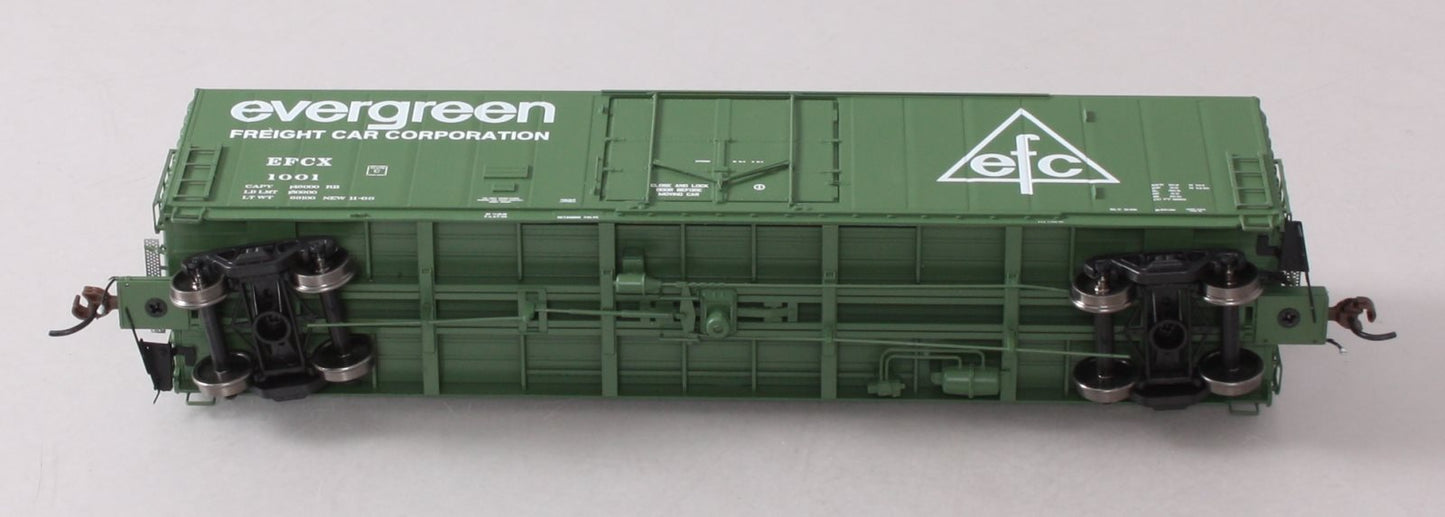 Athearn G26795 HO Evergreen Freight Car 50' PC&F Riveted Box w/ 10'6" Door #1001