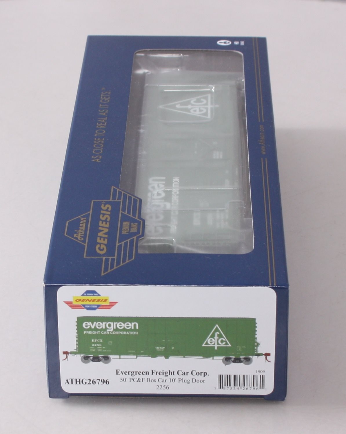 Athearn G26796 HO EFCX 50' PC&F Riveted Box w/10'6