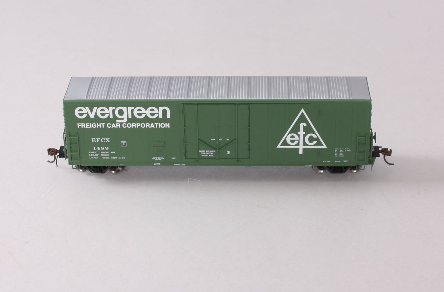 Athearn G63884 HO EFCX 50' PC&F Rivet Side Boxcar with 10' 6" Door #1489