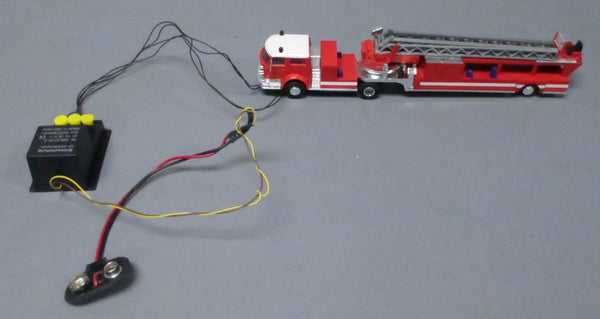 Busch 5605 HO Truck W/Flashing Lights & Fire Ladder – Trainz