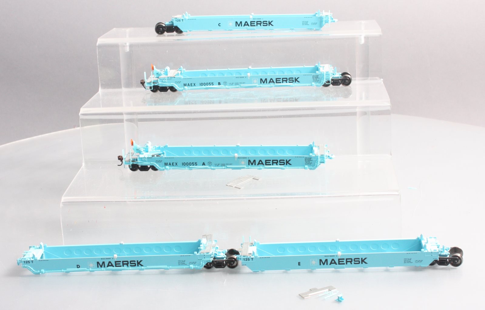 Athearn 95039 HO Maersk Maxi I Well Car/Early Ready-To-Run #100055