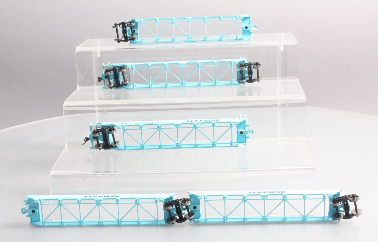 Athearn 95039 HO Maersk Maxi I Well Car/Early Ready-To-Run #100055 (Pack of 5)