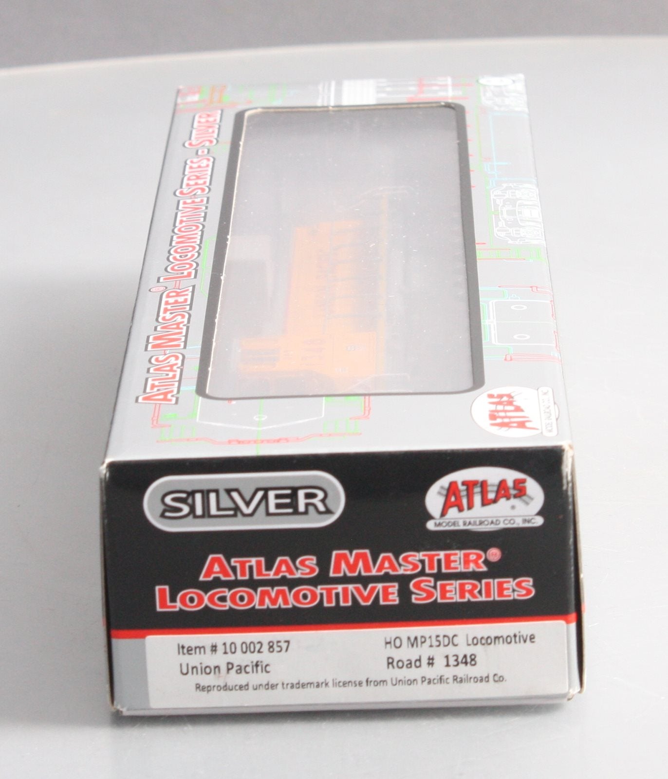 Atlas 10002857 HO Union Pacific MP15DC Diesel Locomotive Silver Series #1348
