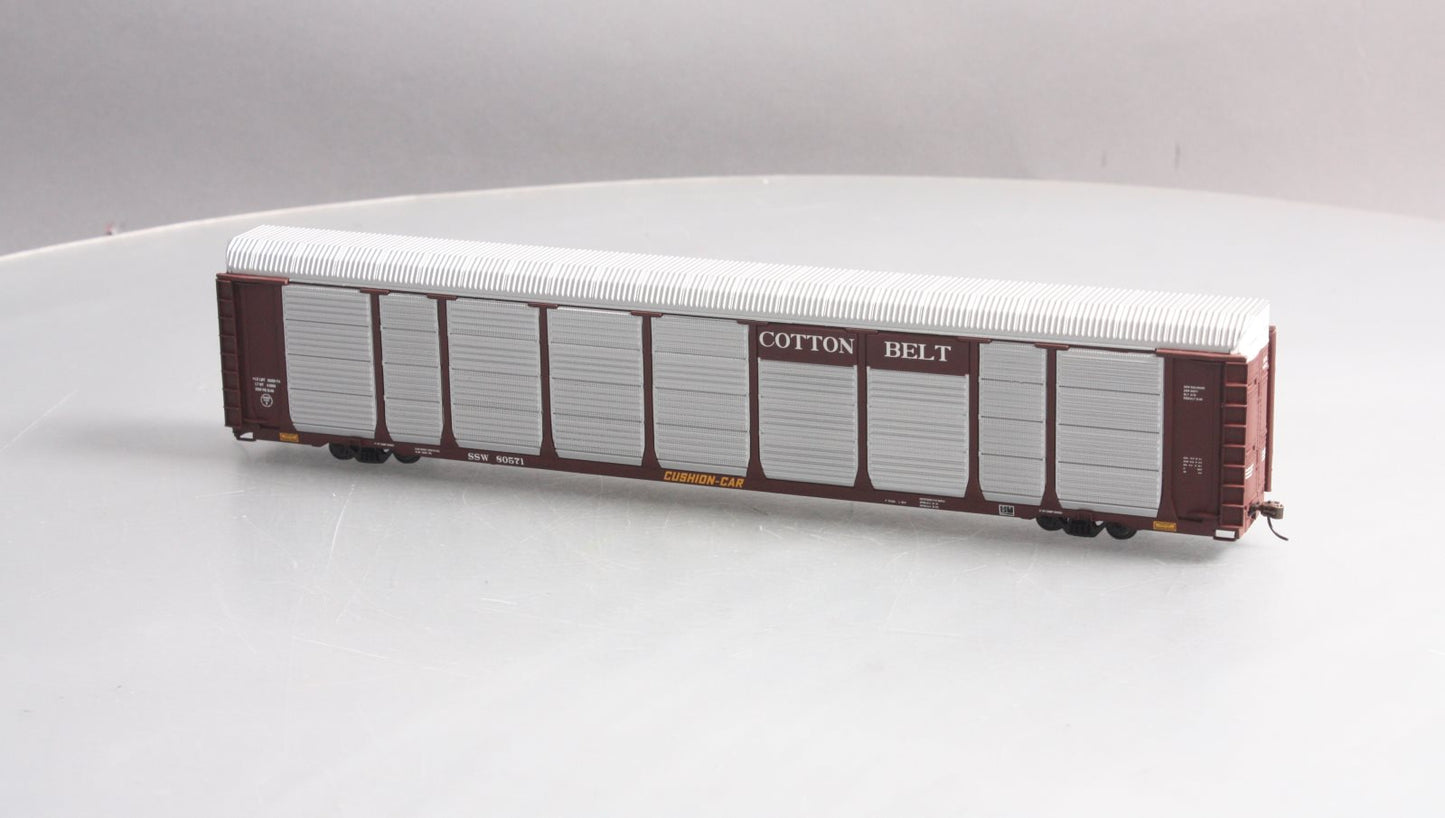 Walthers 932-4867 HO Scale Cotton Belt Thrall 89' Tri-Level Auto Carrier Car