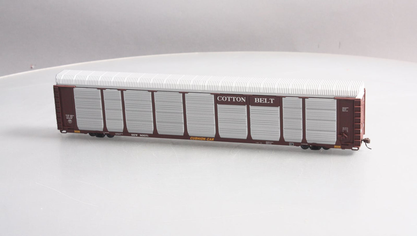 Walthers 932-4867 HO Scale Cotton Belt Thrall 89' Tri-Level Auto Carrier Car