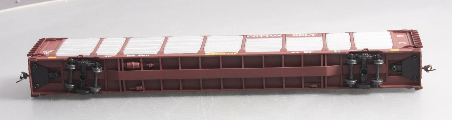 Walthers 932-4867 HO Scale Cotton Belt Thrall 89' Tri-Level Auto Carrier Car