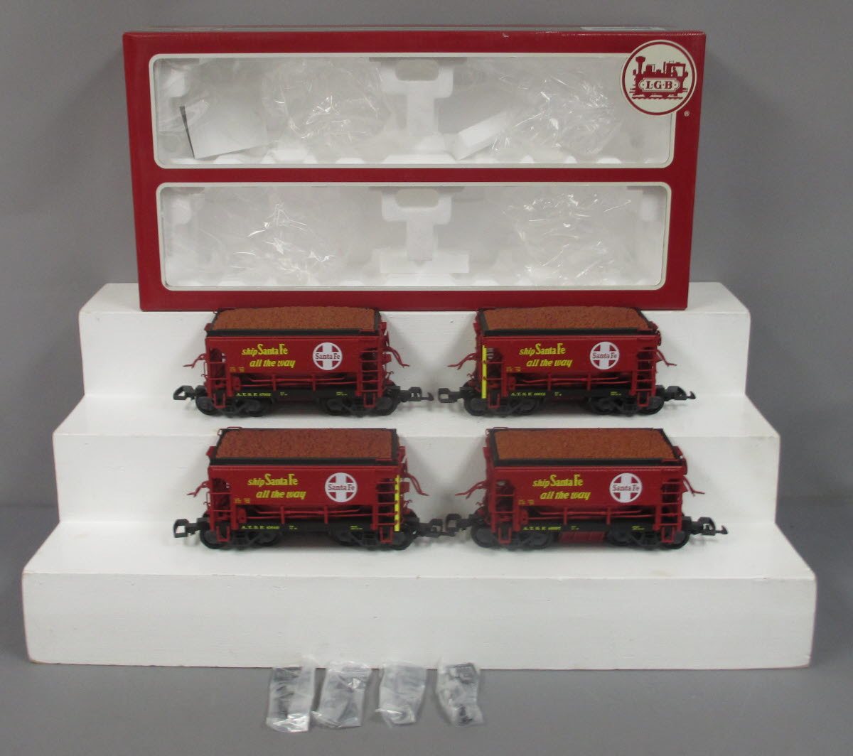 LGB 45040 G Scale Santa Fe Ore Cars (Set of 4)