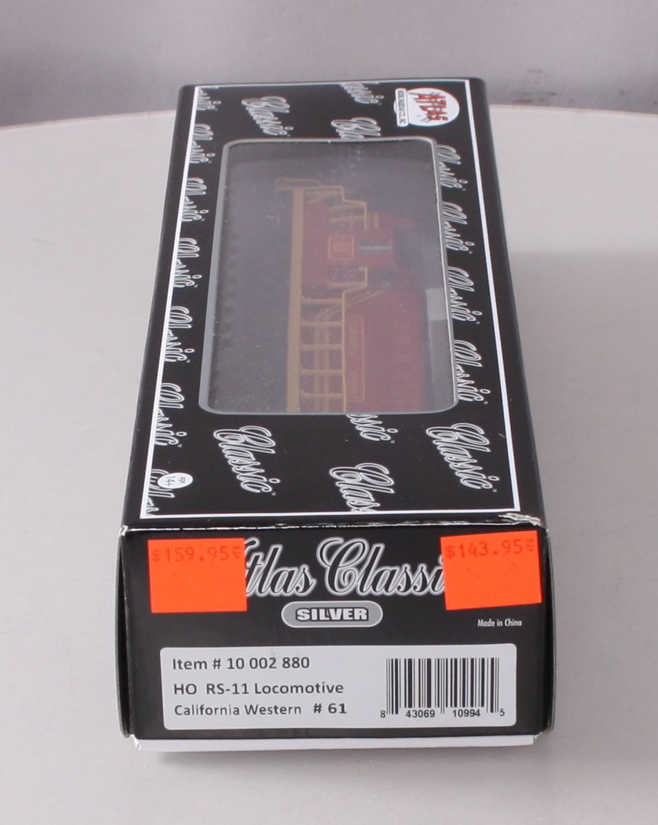 Atlas 10002880 HO California Western RS-11 Diesel Locomotive #61 - Standard DC