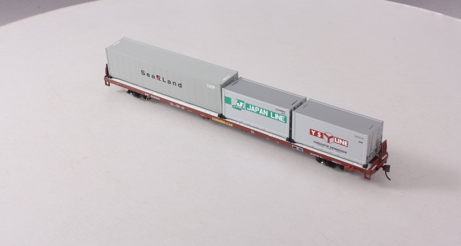 Athearn 74205 HO Southern Pacific 85' All Purpose Flat Car w/ 3 Containers