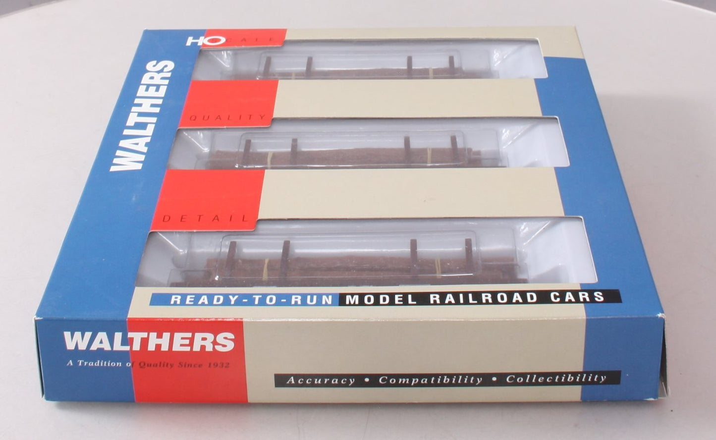 Walthers 932-34001 HO Scale Milwaukee Road 45' Logging Cars (Set of 3)