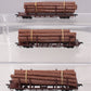 Walthers 932-34001 HO Scale Milwaukee Road 45' Logging Cars (Set of 3)