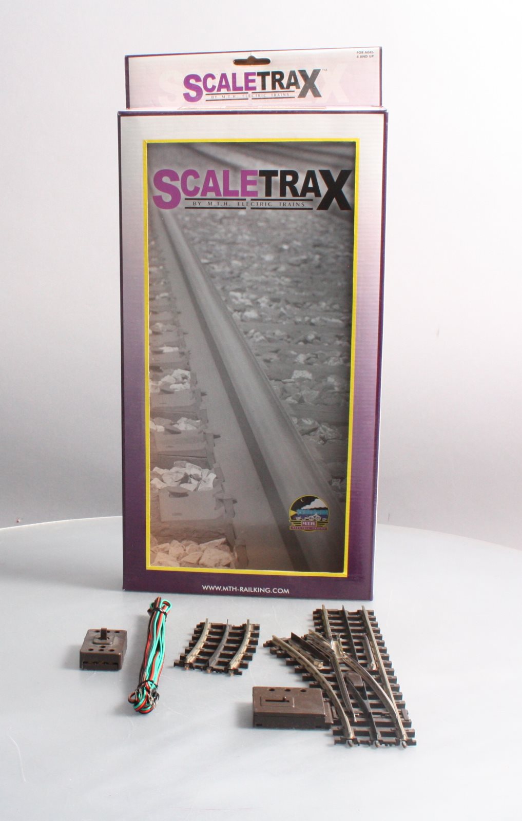 MTH 45-1003 O31 ScaleTrax Nickel Silver Left Hand Remote Switch Turnout