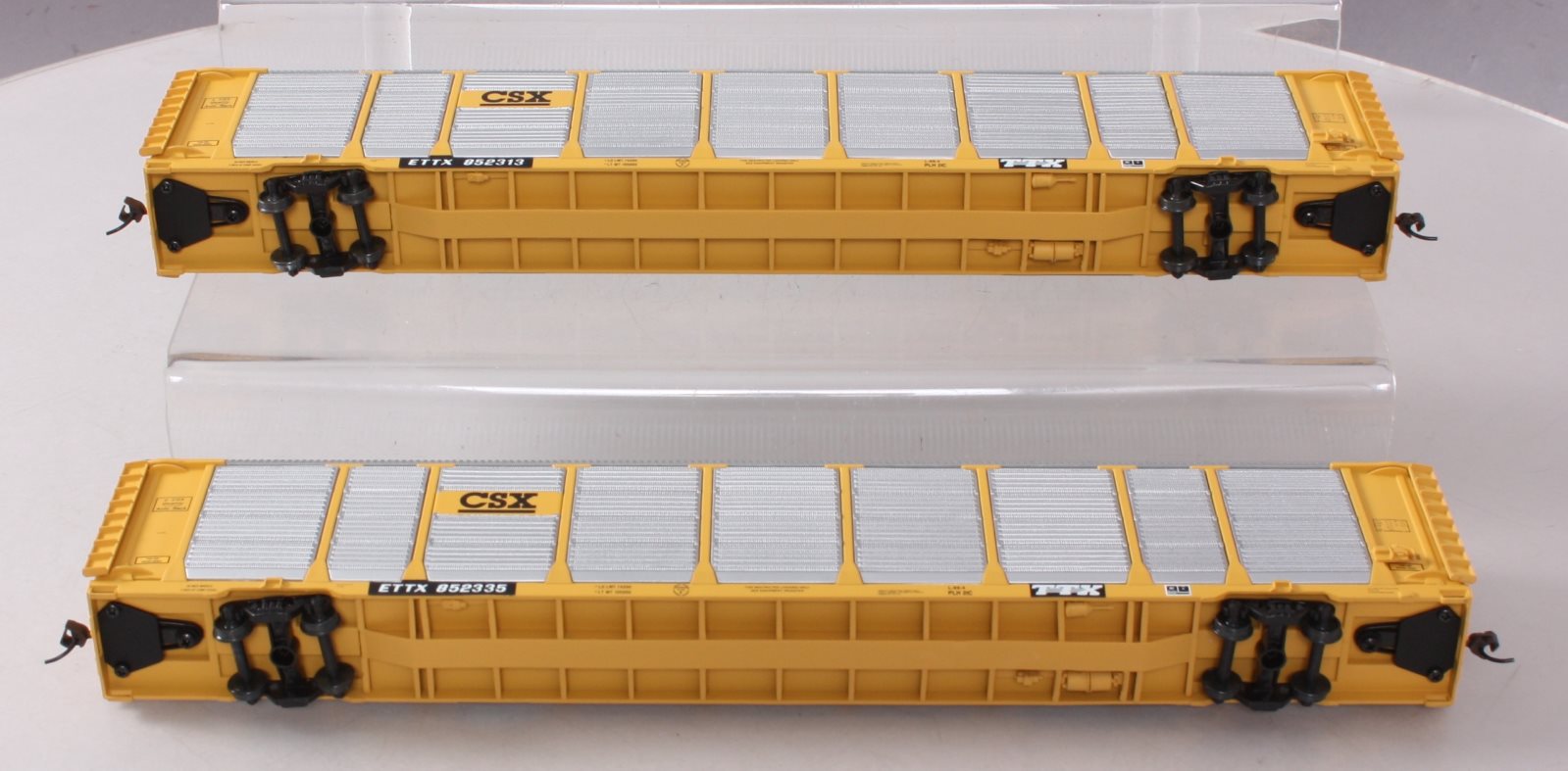 Walthers 932-24855 HO Scale CSX Thrall 89' Tri-Level Auto-Carriers 2-Pack
