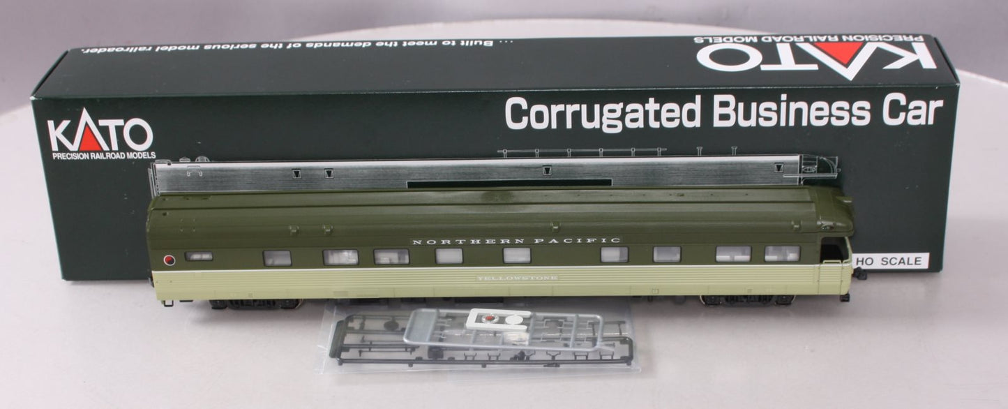 Kato 35-6010 HO Scale Northern Pacific "Yellowstone" Corrugated Business Car