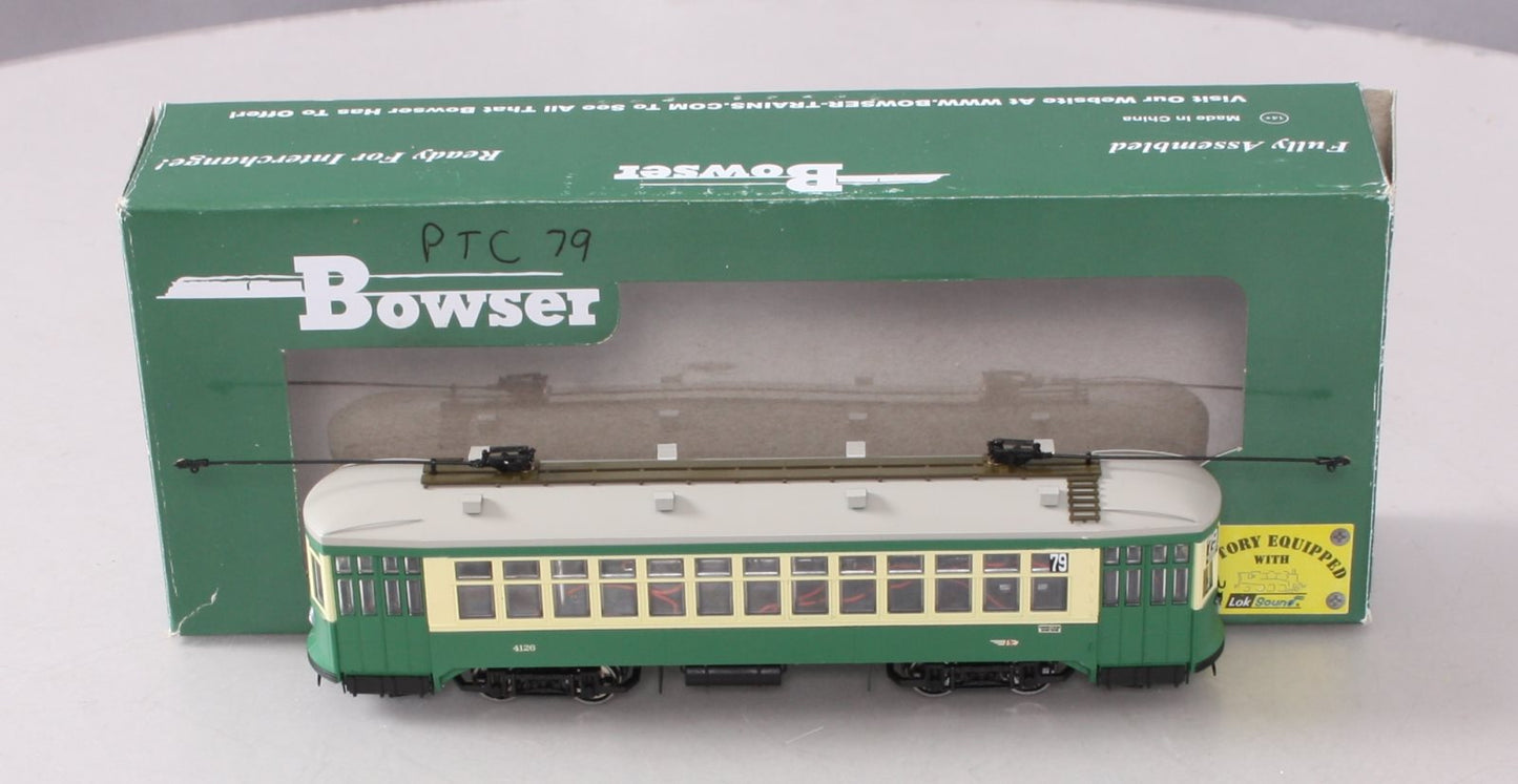 Bowser 12847 HO Philadelphia PTC Perley Thomas 2-Truck Streetcar Sound/DCC #4126