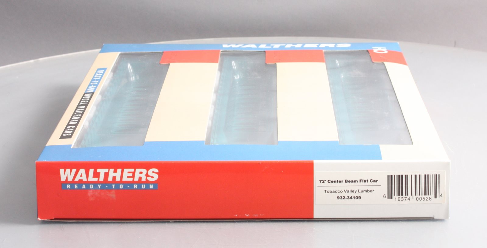 Walthers 932-34109 HO Tobacco Valley Lumber 72' Center Beam Flatcar (Pack of 3)