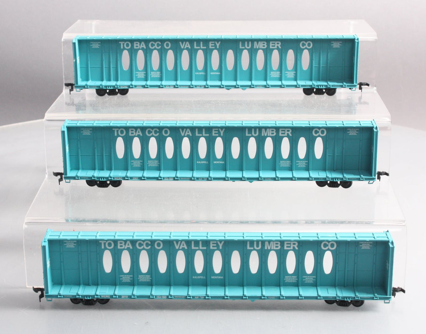 Walthers 932-34109 HO Tobacco Valley Lumber 72' Center Beam Flatcar (Pack of 3)