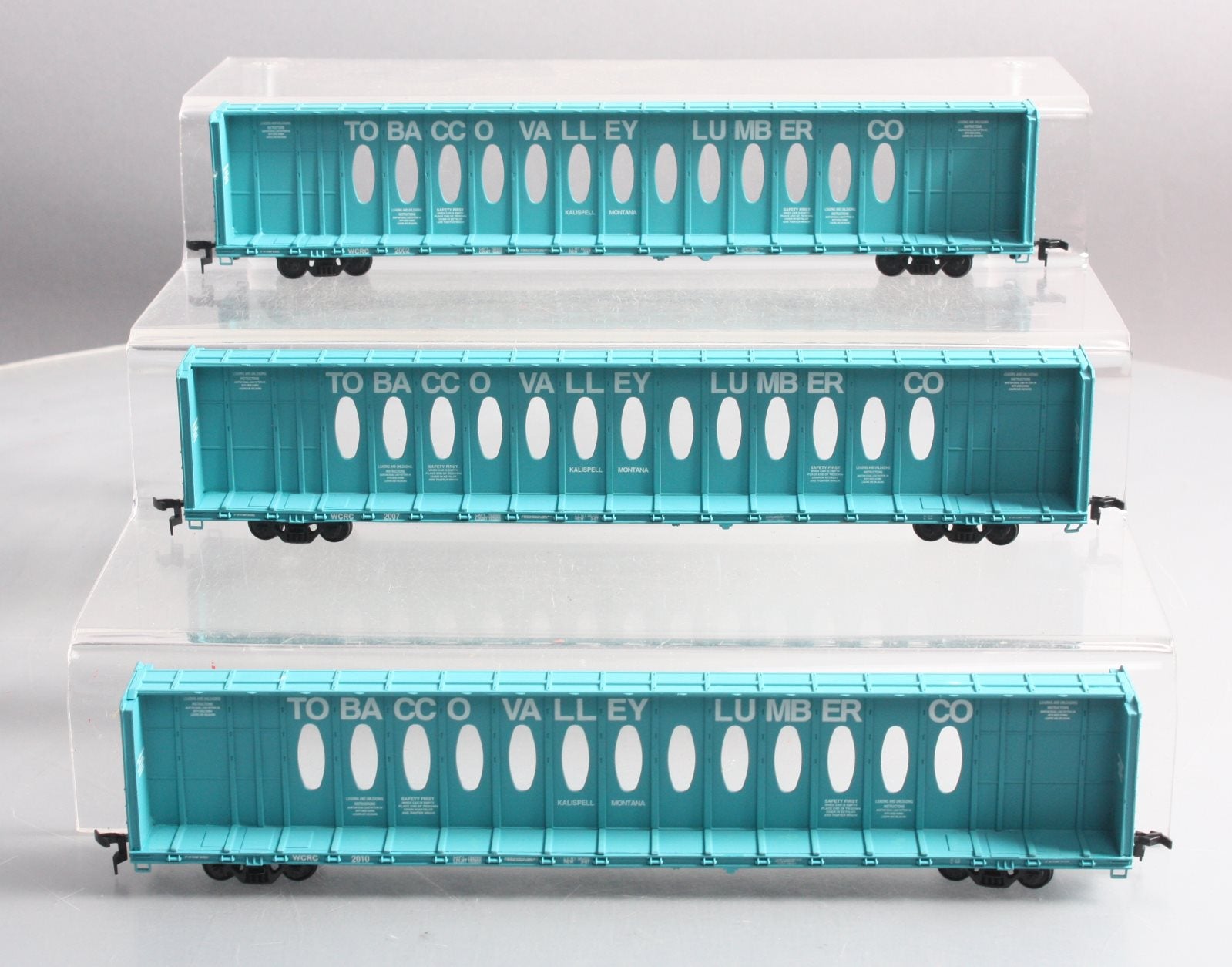 Walthers 932-34109 HO Tobacco Valley Lumber 72' Center Beam Flatcar (Pack of 3)