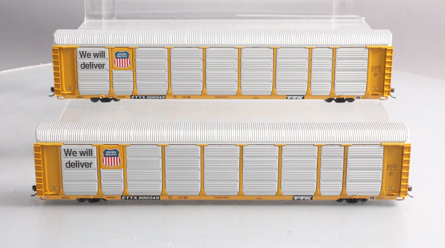 Walthers 932-24860 HO Scale U.P. Thrall 89' Tri-Level Auto Carrier (Pack of 2)