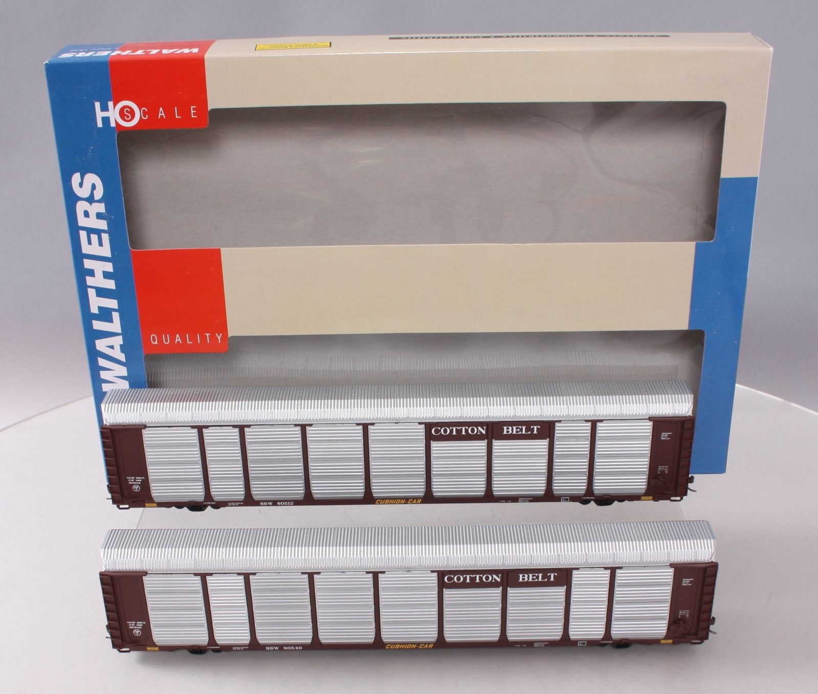 Walthers 932-24867 HO SSW Thrall 89' Tri-Level Auto Carrier (Set of 2)