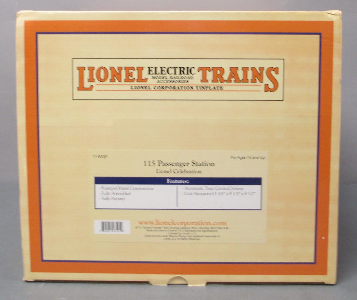 MTH 11-90061 Standard Gauge Lionel 115 Passenger Station
