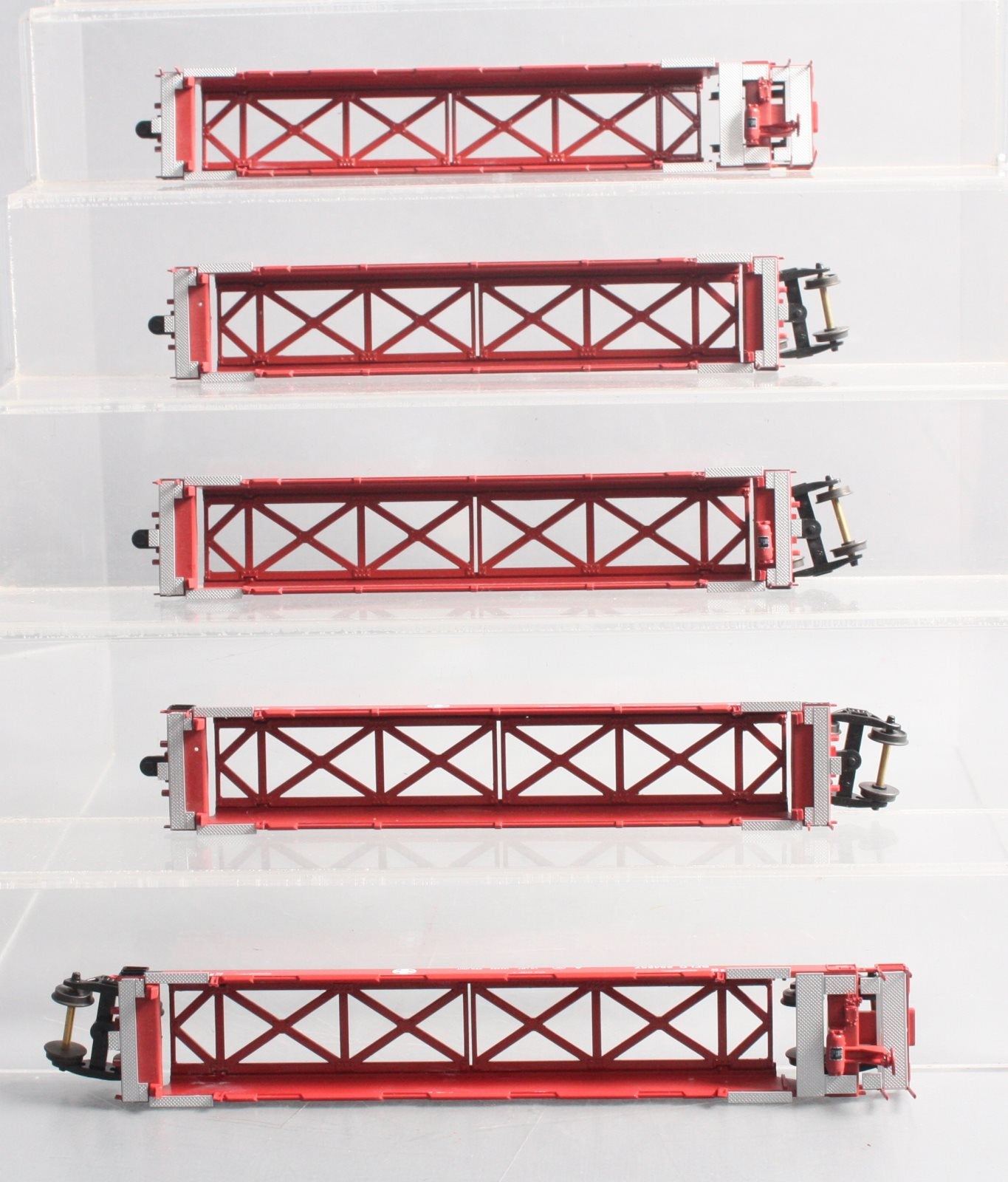 Con-Cor 0001-001954 HO Scale Santa Fe Tin Stack Container Cars (Set of 5)