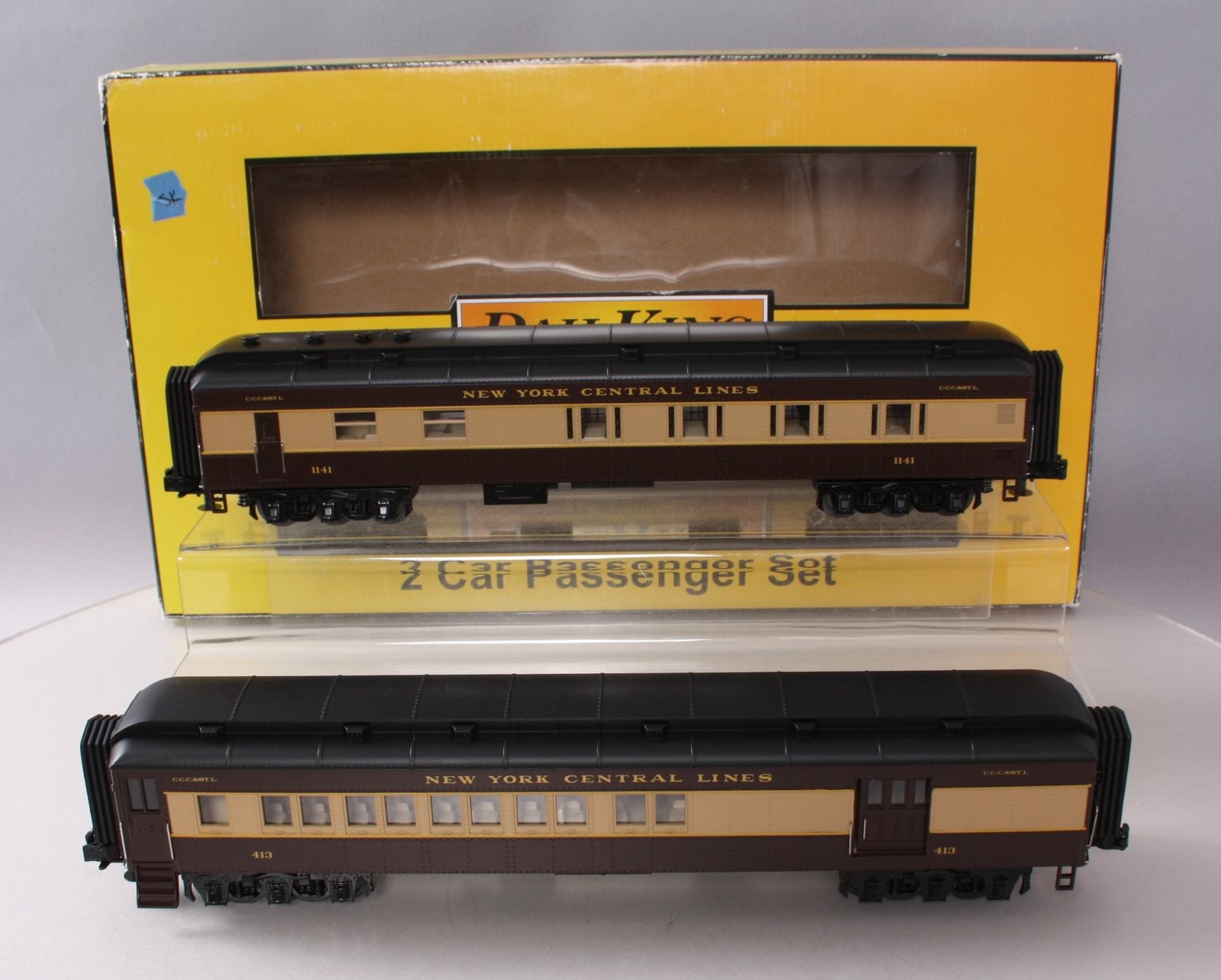 MTH 30-69125 O NYC 60' Madison Combine/Diner Passenger Car Set (Set of 2)